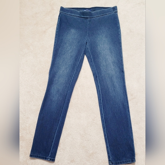 Bandolino Selene Pull-On Jeggings Jeans Women’s Size 10 Blue Stretch Denim Pants - Picture 4 of 15